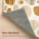 Beige Faux Fur with Antelope Inspired Abstract(Beige)