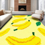 Ultra Soft Area Rug, Non Slip, Stain Resistant, Washable Area Rugs for Living Room, Bedroom, Lively Yellow Green Color Fusion(Yellow)