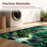 Intricate Forest Scene Print(Green)