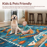 Chic Ethnic Patterned Elegance(Blue)