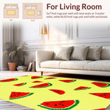 Ultra Soft Area Rug, Non Slip, Stain Resistant, Washable Area Rugs for Living Room, Bedroom, Whimsical Shaped Decorative Piece(Yellow)
