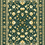 Ultra Soft Area Rug, Non Slip, Stain Resistant, Washable Area Rugs for Living Room, Bedroom, Boho Style Non Slip for(Green)