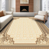 Ultra Soft Area Rug, Non Slip, Stain Resistant, Washable Area Rugs for Living Room, Bedroom, Scandinavian Boho Area(Beige)