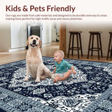 Artful Ogee with Gray Accents(Blue)