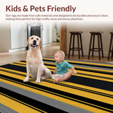 Ultra Soft Area Rug, Non Slip, Stain Resistant, Washable Area Rugs for Living Room, Bedroom, Exotic Monochrome Animal Print(Black)