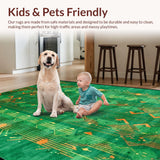 Elegant Emerald and Orange Harmony(Green)