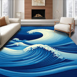 Chic Abstract Oceanic(Blue)
