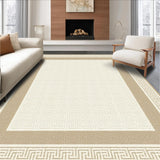 Geometric Beige Textured Elegance(Beige)