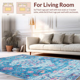 Lively Retro Botanical Composition(Blue)