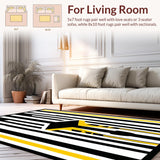 Contemporary Striped Decorative(Black)