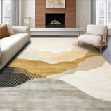 Ultra Soft Area Rug, Non Slip, Stain Resistant, Washable Area Rugs for Living Room, Bedroom, Serene Creamy Color Blend Style(Beige)