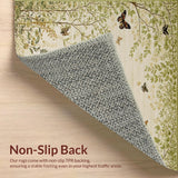 Ultra Soft Area Rug, Non Slip, Stain Resistant, Washable Area Rugs for Living Room, Bedroom, Nature-Inspired Modern Aesthetic Harmony(Beige)