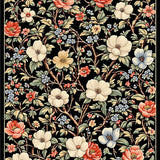 Artistic Abstract Floral Aesthetic(Black)