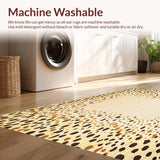 Ultra Soft Area Rug, Non Slip, Stain Resistant, Washable Area Rugs for Living Room, Bedroom, Brooks Beige Animal Print Area(Beige)