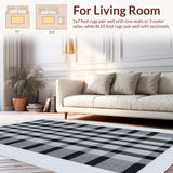 Chic Low Contrast Linear Arrangement(Black)