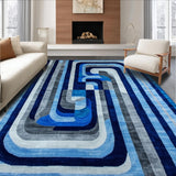 Lively Optical Flowing Shapes(Blue)