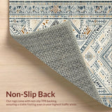 Ultra Soft Area Rug, Non Slip, Stain Resistant, Washable Area Rugs for Living Room, Bedroom, Modern Patterned Grey Harmony(Beige)