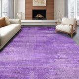 Ultra Soft Area Rug, Non Slip, Stain Resistant, Washable Area Rugs for Living Room, Bedroom, Playful Ultra-Soft Color Blend(Purple)