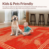 Funky Low Pile Southwestern Charm(Red)