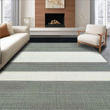 Ultra Soft Area Rug, Non Slip, Stain Resistant, Washable Area Rugs for Living Room, Bedroom, Elegant Black and White Trellis Motif(Gray)