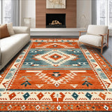 Stylish Southwestern with Warm Hues and Unique Textures(Red)