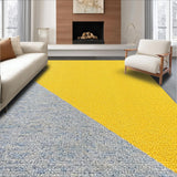 Ultra Soft Area Rug, Non Slip, Stain Resistant, Washable Area Rugs for Living Room, Bedroom, Machine Washable Yellow Grey Rug for Contemporary Spaces(Yellow)