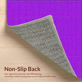 Ultra Soft Area Rug, Non Slip, Stain Resistant, Washable Area Rugs for Living Room, Bedroom, Dreamy Cozy Shag Design(Purple)