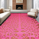 Ultra Soft Area Rug, Non Slip, Stain Resistant, Washable Area Rugs for Living Room, Bedroom, Luxurious Faux Fur Design Element(Pink)