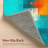 Contemporary Colorful Swirl Motif(Blue)