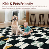 Timeless Black and White Geometric Motif(Black)