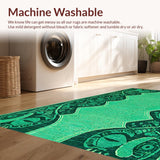 Elegant Teal Patterned Artistry(Blue)