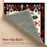 Modern Rustic Triangular Design(Red)