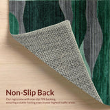 Luxurious Light Green Flowing Design(Green)