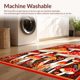 Bright Cheerful Mushroom Patterned(Red)