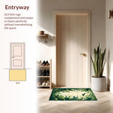 Rustic Botanical Jungle Scene(Green)