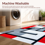 Contemporary Vibrant Geometric Layout(Red)