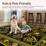 Striking Tribal Symmetrical Artistry(Black)