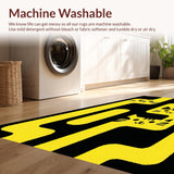 Ultra Soft Area Rug, Non Slip, Stain Resistant, Washable Area Rugs for Living Room, Bedroom, Vibrant Playful Animal Theme(Yellow)