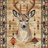 Ultra Soft Area Rug, Non Slip, Stain Resistant, Washable Area Rugs for Living Room, Bedroom, Vibrant Natural Palette Animal Print(Beige)