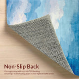 Ultra Soft Area Rug, Non Slip, Stain Resistant, Washable Area Rugs for Living Room, Bedroom, Sky-inspired Soft Blue Aesthetic(Blue)