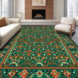 Sophisticated Abstract Leafy Motif(Green)
