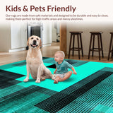 Chic Low Key Abstract Motif(Blue)