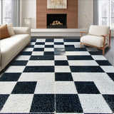 Ultra Soft Area Rug, Non Slip, Stain Resistant, Washable Area Rugs for Living Room, Bedroom, Washable Large Area Rug for Contemporary Home Aesthetic(Black)