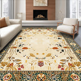 Ultra Soft Area Rug, Non Slip, Stain Resistant, Washable Area Rugs for Living Room, Bedroom, Natural Woven Hallway Area(Beige)