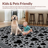 Playful Whimsical Shag Design(Black)