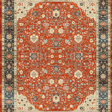 Cozy Low Pile Ogee Design(Red)