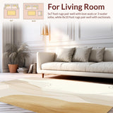 Beige Serenity Area Non Slip Tranquil Tones(Beige)