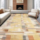 Ultra Soft Area Rug, Non Slip, Stain Resistant, Washable Area Rugs for Living Room, Bedroom, Playful Brown and White Pattern(Beige)