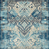 Artistic Woven Geometric Motif(Blue)