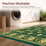 Ultra Soft Area Rug, Non Slip, Stain Resistant, Washable Area Rugs for Living Room, Bedroom, Modern Abstract Beige/Black Animal Print(Green)